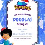 18+ 3 Palavrinhas Canva Birthday Invitation Templates