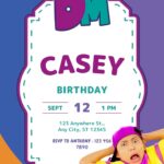 18+ Dominoki Kids Songs Canva Birthday Invitation Templates