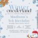 10+ Winter Onederland Canva First Birthday Invitation Templates with Gingerbread man