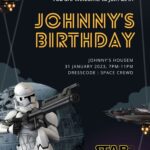 11+ Galactic Party With Star Wars Canva Birthday Invitation Templates