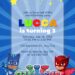 11+ PJ Masks Canva Birthday Invitation Templates with Owlette