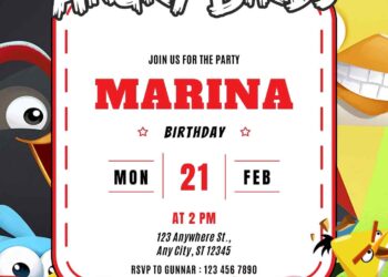 Free Angry Birds Birthday Invitations