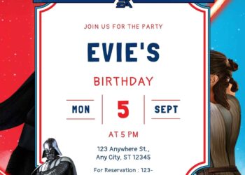Free Star Wars Birthday Invitations