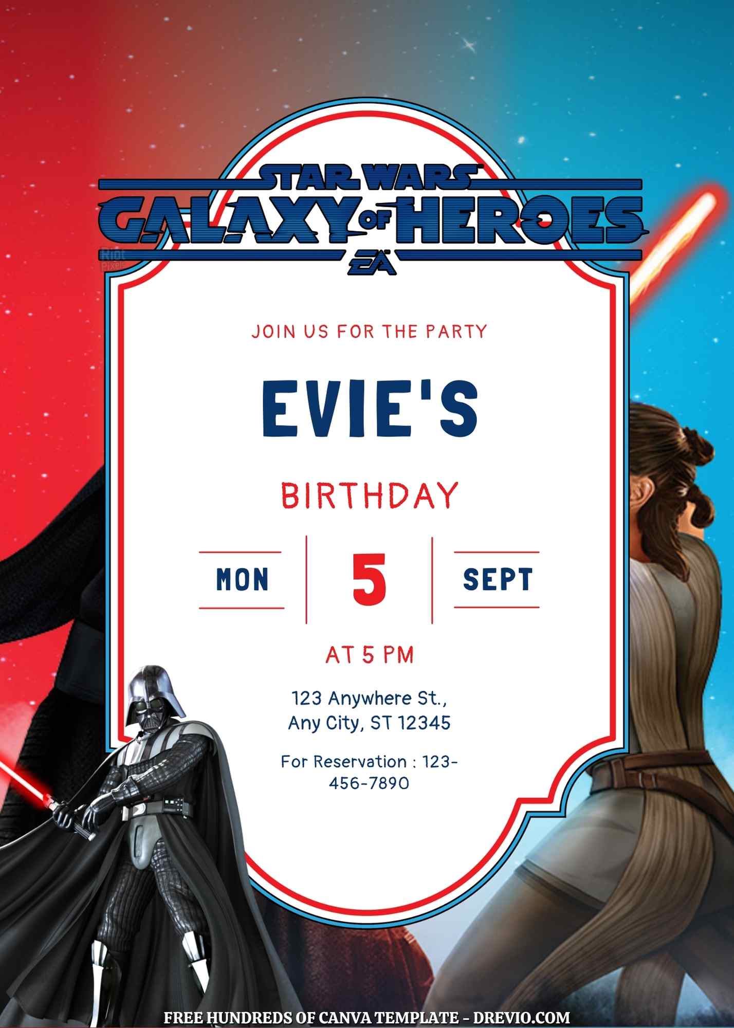 22+ Free Star Wars: Galaxy of Heroes Birthday Invitations to Customize in Canva (2026)