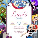 16+ DC Superhero Girls Canva Birthday Invitation Templates (FREE Editable Canva 2026)