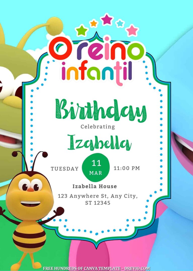 Free Custom O Reino Infantil Birthday Invitation