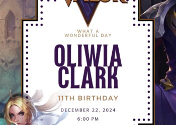 Free AoV Birthday Invitations