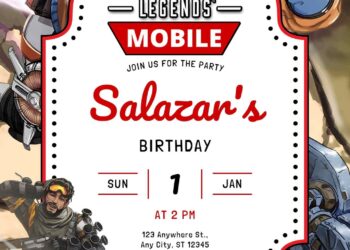 Free Apex Legends Birthday Invitations