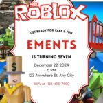 Stop Buying Invitation: 22+ Roblox Birthday Templates (Click, Edit, Download)