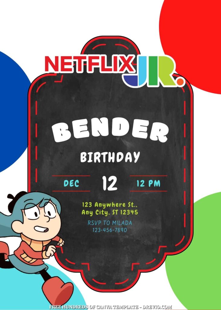 Free Netflix Jr Birthday Invitations