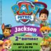 7+ PAW Patrol Canva Birthday Invitation Templates with Skye