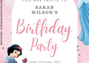 7+ Exquisite Disney Princess Canva Birthday Invitation Templates