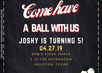 8+ Fun Soccer Themed Canva Birthday Invitation Templates with cute wording