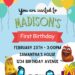10+ Adorable Larva Island Canva Birthday Invitation Templates with colorful birthday gift boxes