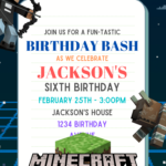 7+ Ultimate Minecraft Canva Birthday Invitation Templates