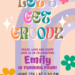 7+ Get Groovy Retro Hippie Canva Birthday Invitation Templates