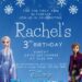 7+ Ice Princess Disney Frozen Canva Birthday Invitation Templates with winter blue background