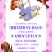 10+ Gleaming Pink Princess Sofia Canva Birthday Invitation Templates with Swinging Sofia