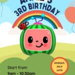8+ Cocomelon Rainbow Party Canva Birthday Invitation Templates