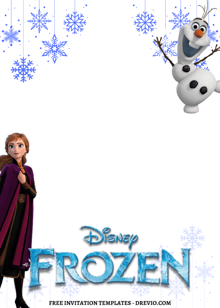 8 Cute Frozen Canva Birthday Invitation Templates