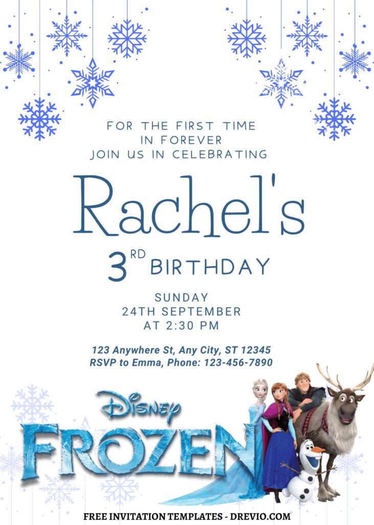8 Frozen Canva Birthday Invitation Templates For Boys