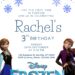 8+ Winter Princess Disney Frozen Canva Birthday Invitation Templates with cute wording