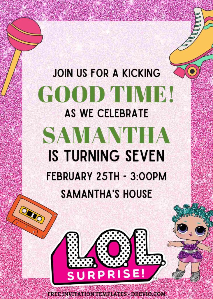 8 LOL Surprise Canva Birthday Invitation Templates For Preschooler