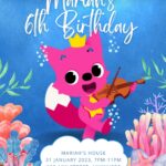 Baby Shark Birthday Invitation Makeover: 18+ Cute Free Template Refresh (Editable Canva)