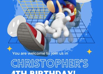 8+ Run With Sonic Canva Birthday Invitation Templates One