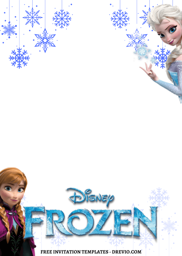 8 Simply Cute Frozen Canva Birthday Invitation Templates