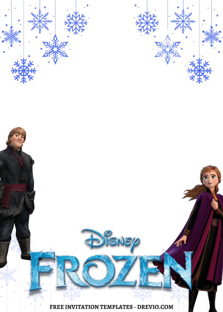 8 Winter Onederland Frozen Canva Birthday Invitation Templates