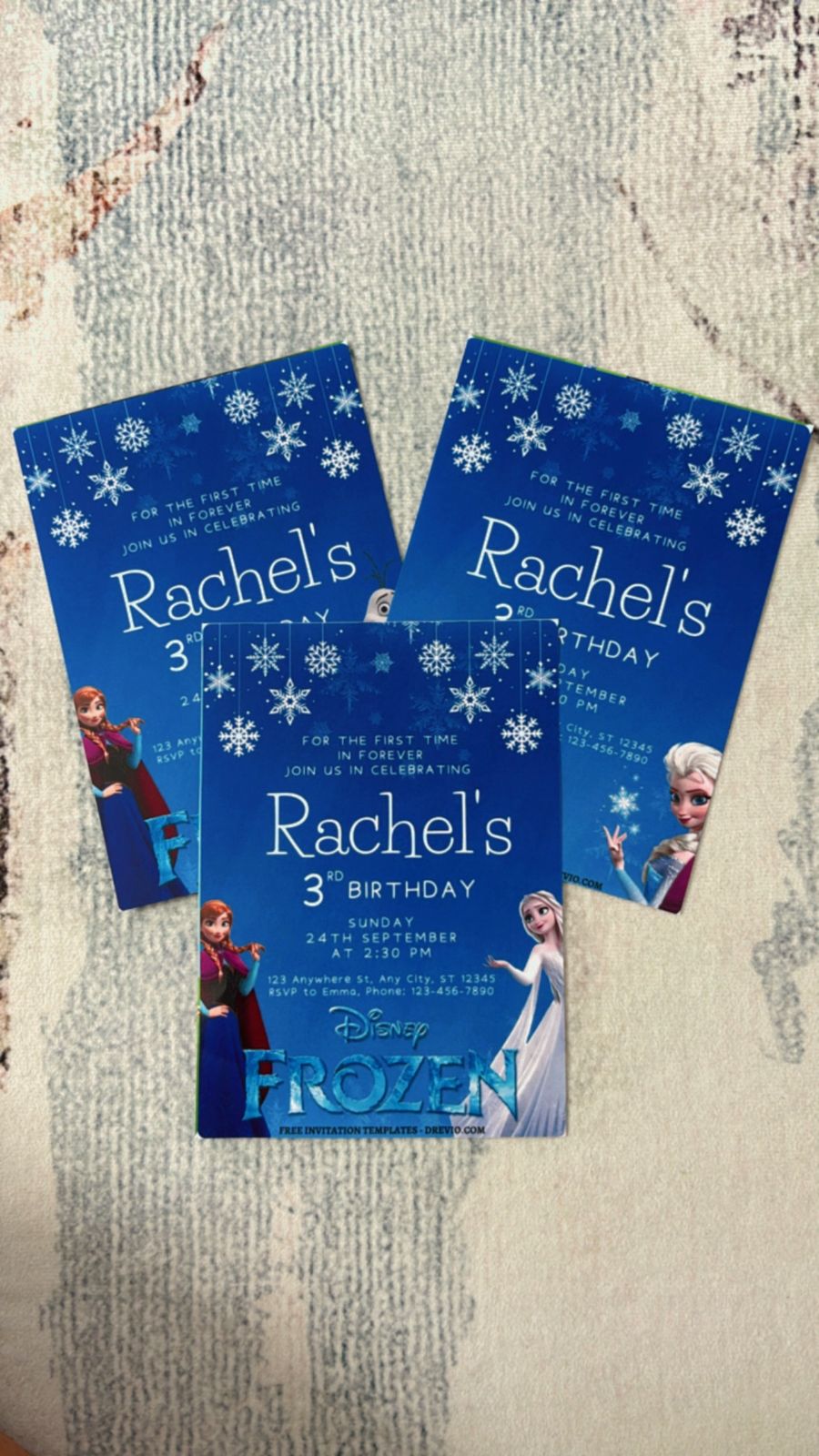 Frozen Birthday Invitation