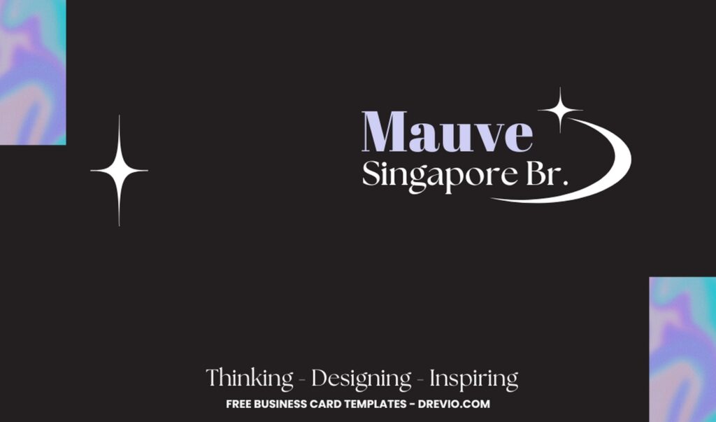 Creative Y2K Holo Business Card Templates - Editable Canva Templates for editable text