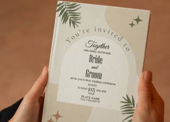 (Free Editable PDF) Dreamy Spring Inspired Wedding Invitation Templates with elegant typefaces