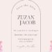 Free Editable Cream Cherry Blossom Watercolor Wedding Invitation