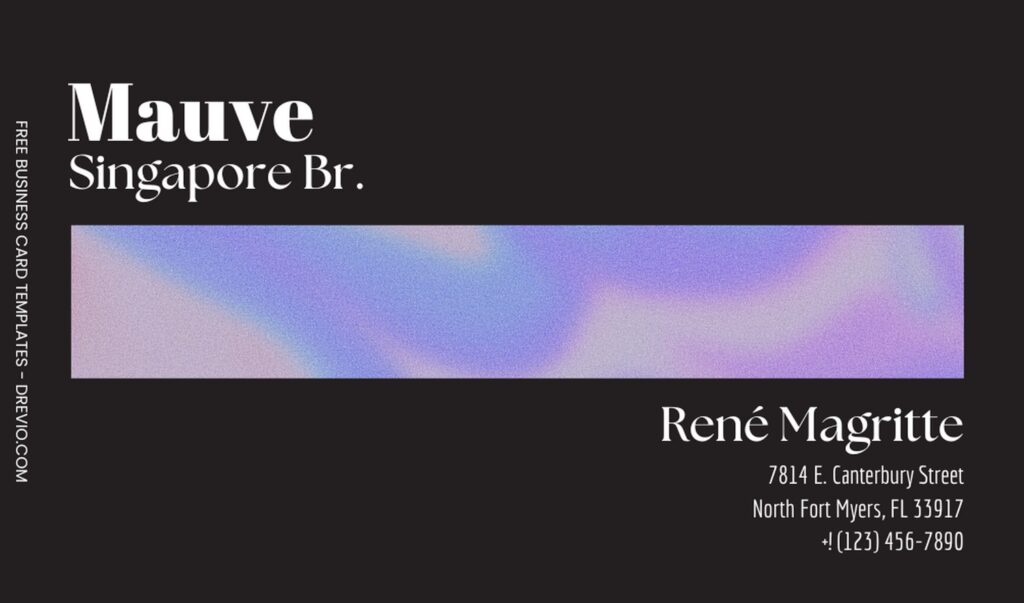 Creative Y2K Holo Business Card Templates - Editable Canva Templates with dark gray background
