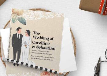 (Free Editable PDF) Delicate Blooms Nuptial Wedding Invitation Templates