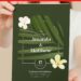 (Free Editable PDF) Stylish Tropical Foliage Wedding Invitation Templates with aesthetic font styles