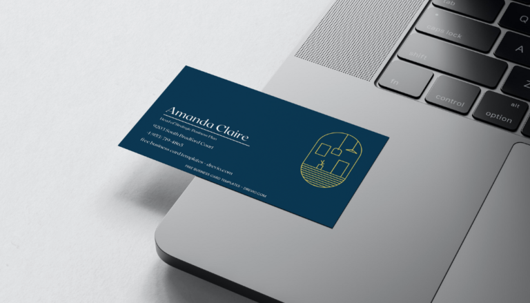 Architect &amp; Interior Design Business Card Templates - Editable Canva Templates with two-side design