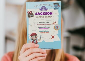 (Free Editable PDF) Ultimate Pirate Adventure Birthday Invitation Templates