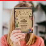 (Free Editable PDF) Wood Camp Birthday Invitation Templates