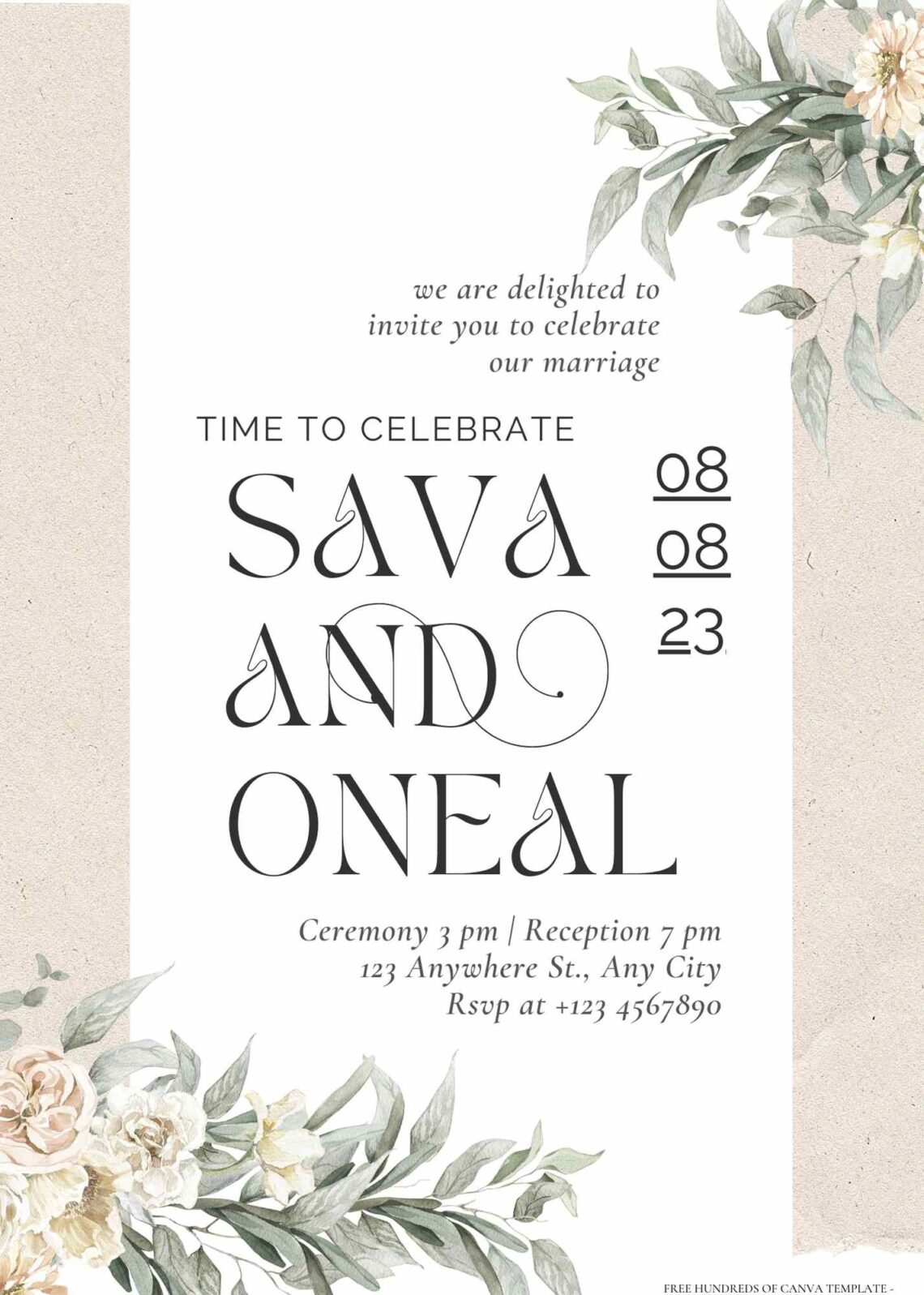 Open Ripped Present Paper Invitation 16+ Vintage Ripped Memo Paper Canva Wedding Invitation Templates