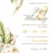 Free Editable Watercolor Delicate Green Wedding Invitation