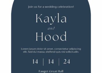 Free Editable Navy Watercolor Rose Flower Wedding Invitation