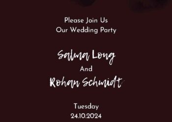 Free Editable Ink Splash Black Burgundy Wedding Invitation