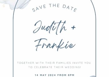 Free Editable White Navy Blue Floral Watercolor Wedding Invitation