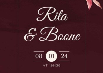 Free Editable Burgundy Watercolor Floral Composition Wedding Invitation