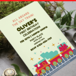 (Free Editable PDF) Adorable Train Themed Birthday Invitation Templates