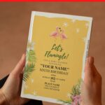 (Free Editable PDF) Summer Flamingle Birthday Invitation Templates