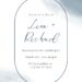 Free Editable White Blue Smoke Watercolor Wedding Invitation